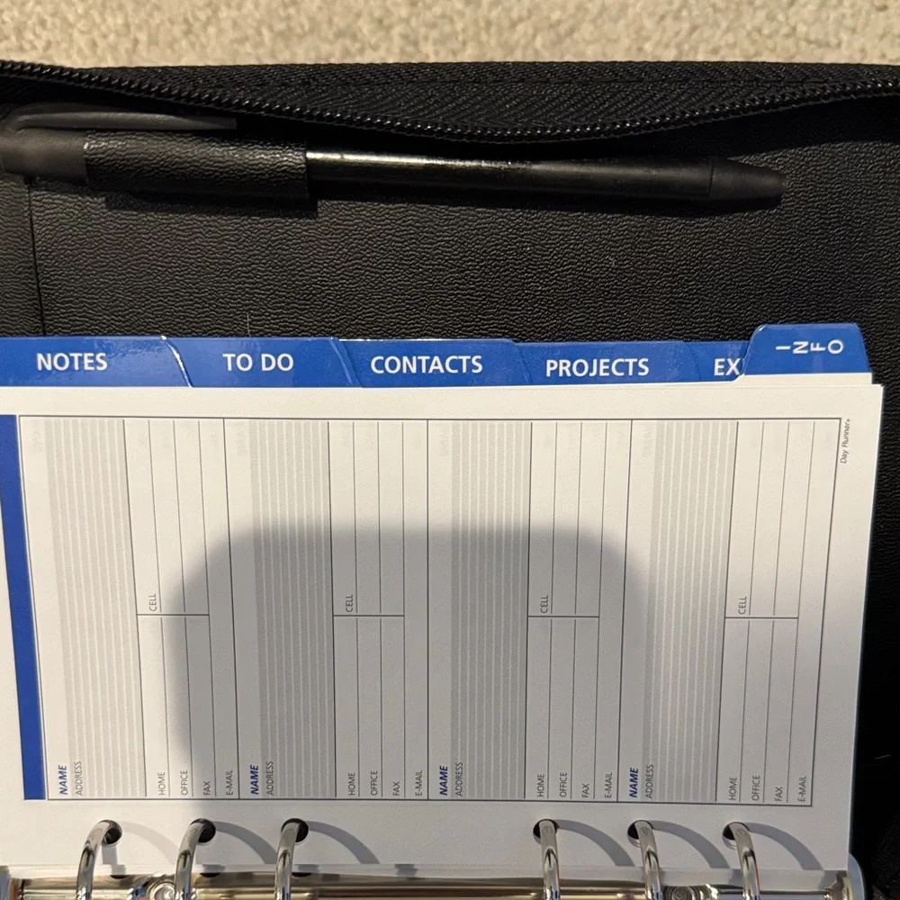 Ring-Bound Planner with Calendar Inserts
